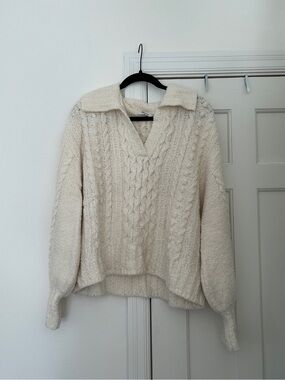 Madewell Warren Polo Cable Sweater
